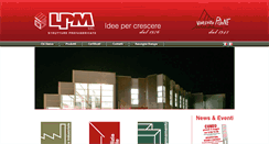 Desktop Screenshot of lpmprefabbricati.it