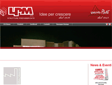 Tablet Screenshot of lpmprefabbricati.it